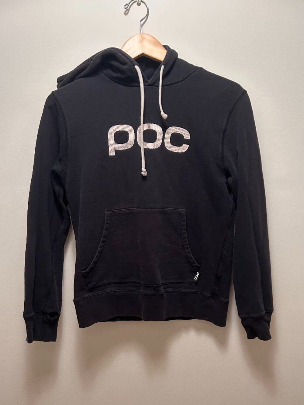 POC black sweatshirt hoodie, size small